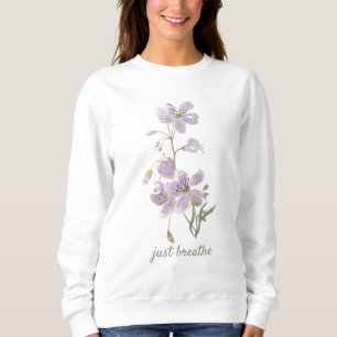 Apenas Respire A Camiseta Floral