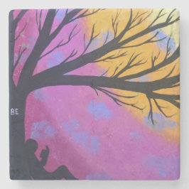 Apenas SEJA porta copos de pedra