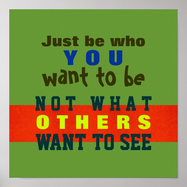 APENAS SEJA VOCÊ ~ Cartaz / Impressão #32 (Frente)