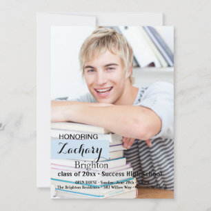 Apenas seu convite da graduação da foto do estil