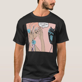 Apenas Traga Camiseta Clássica De Vinho