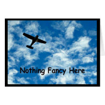 Apenas Um Cartão De Casamento De Avião