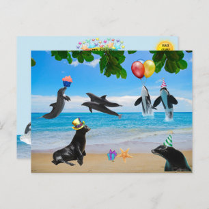 Apenas um cartão postal de aniversário Sealife rea