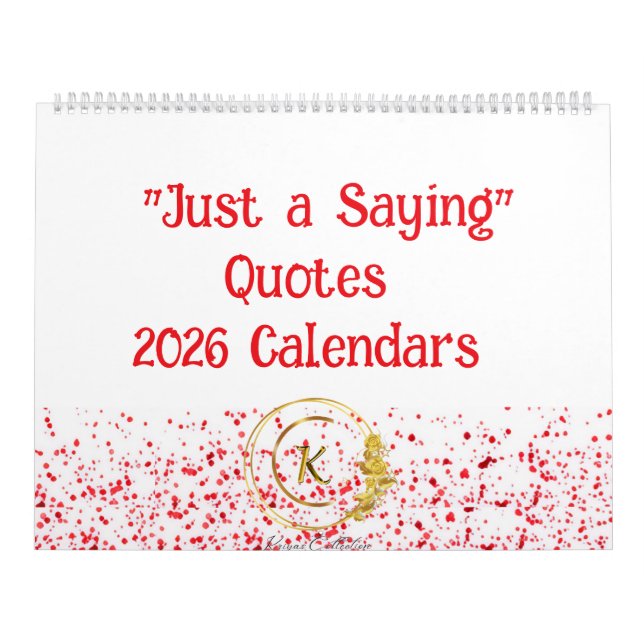 Apenas um ditado Calendários 2026 (Capa)