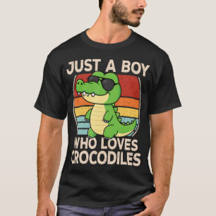 Apenas um garoto que ama crocodilos Camisa de jaca