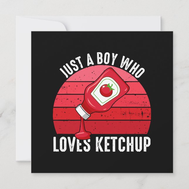 Apenas um garoto que ama ketchup (Frente)
