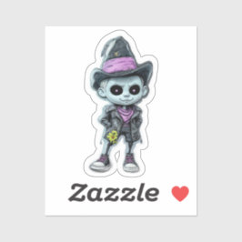 Apenas um menino e seu adesivo de imaginação