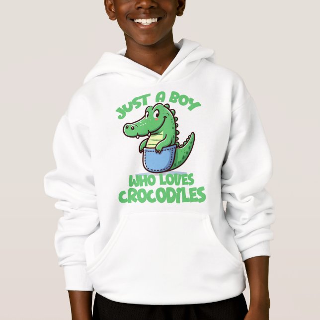 Apenas um menino que ama crocodilos (Frente)