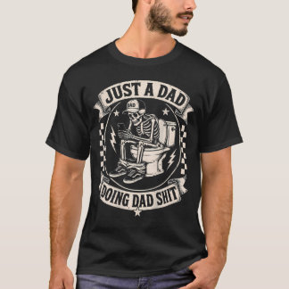Apenas Um Pai Fazendo Coisas De Pai Camiseta Engra