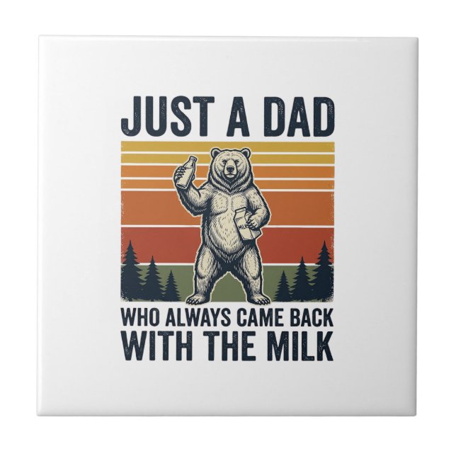 Apenas um Pai Voltou Com a Camisa do Urso de Leite (Frente)
