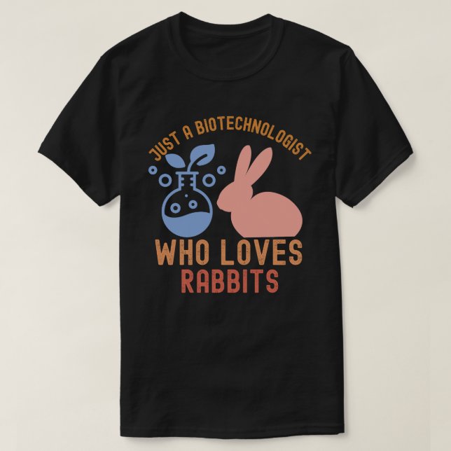 Apenas uma Camiseta de Biotecnologista que Ama Fur (Frente do Design)