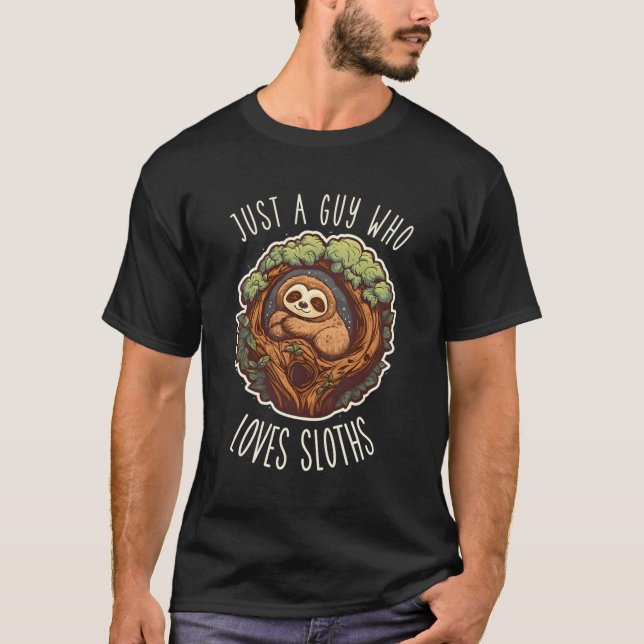 Apenas Uma Cara Que Ama Sloths Pajama Top Slot Son (Frente)