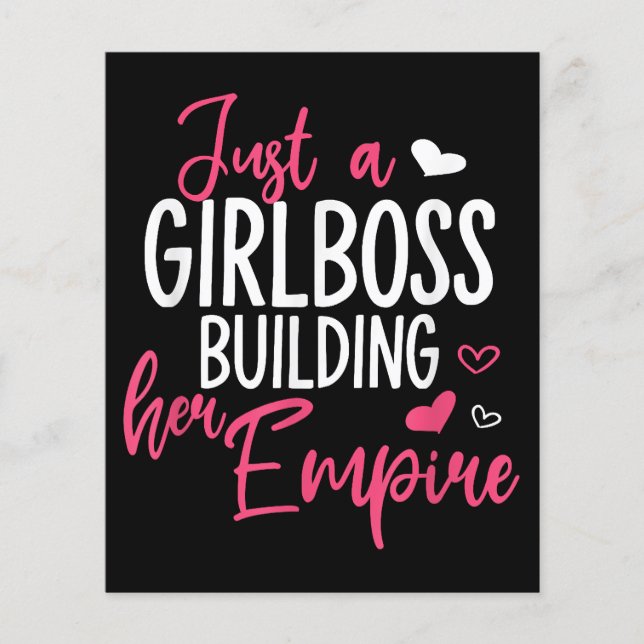 Apenas uma chefe de menina construindo seu império (Frente)