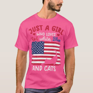 apenas uma garota que adora camisa vermelha de gat