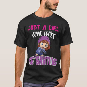 Apenas Uma Garota Que Ama Camiseta De Figura De Pa