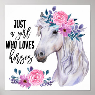 Apenas uma garota que ama cavalos, papel Poster (M