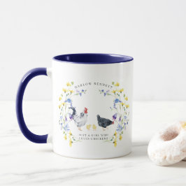 Apenas uma Garota que Ama Galinhas | Caneca Monogr