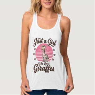 Apenas uma garota que ama girafas Camisa vintage D