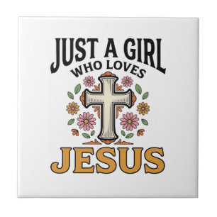 Apenas uma Garota que Ama Jesus Camisa de Cruz Flo