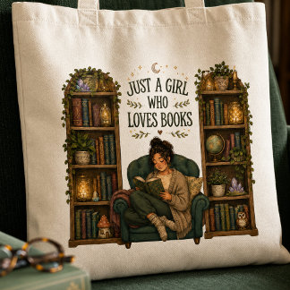 Apenas uma Garota que Ama Livros Bolsa Tote Cozy R