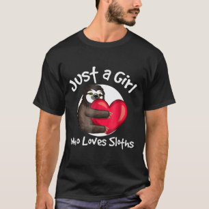 Apenas Uma Garota Que Ama Preguiças Camisa De Anim