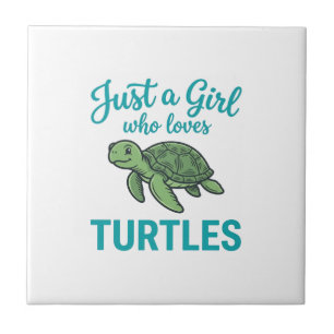 Apenas uma Garota que Ama Tartarugas Camiseta Vint