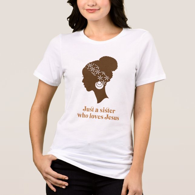 Apenas uma irmã que ama Jesus T-Shirt (Frente)