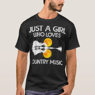 Apenas Uma Menina Que Ama A Camisa De Música Do Pa