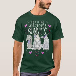 Apenas Uma Menina Que Ama A Camiseta De Coelho