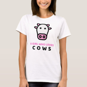 Apenas Uma Menina Que Ama Camiseta De Vacas