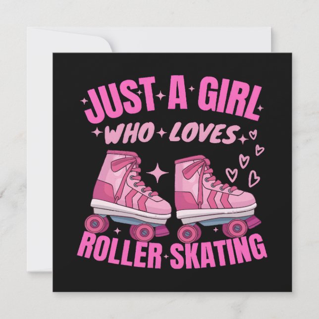 Apenas Uma Menina Que Ama O Roller Skating (Frente)