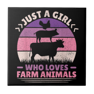 Apenas Uma Menina Que Ama Os Animais De Fazenda So