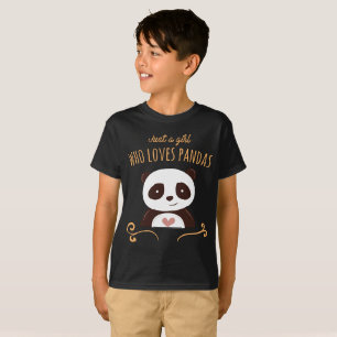 Apenas uma menina que ame a camisa das pandas -