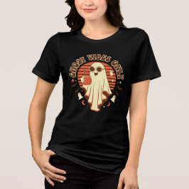 Apenas Vibrações de Fantasma Halloween Fofo Retrô
