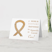 Apêndice Cancer Sensibilização Friso Cartões de Sa