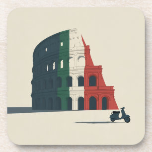 "Aperitivo em Roma" Porta-copos de Vidro Luxo