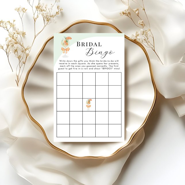 Aperol Spritz Bridal Bingo Bridal Shower Game (Criador carregado)