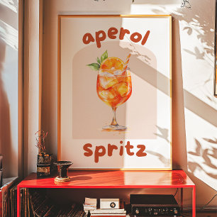 Aperol Spritz Trendy Wall Art Poster mínimo