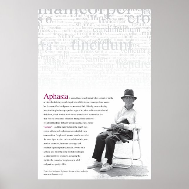 Aphasia Poster (Frente)