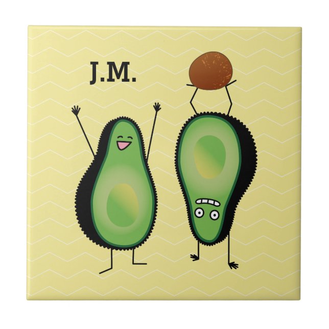 aplausos engraçada do Avocado fica verde (Frente)