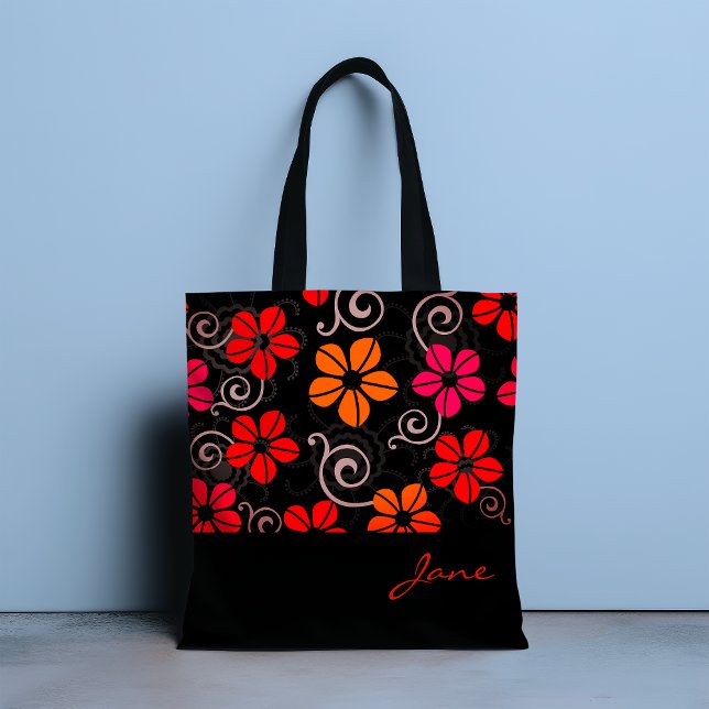 Aplausos Flor Personalizado Tote Bag (Criador carregado)
