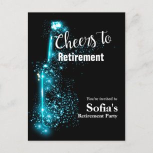 aplausos para aposentadoria Convite postal