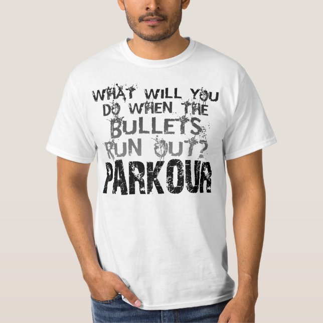 Apocalipse do ZOMBI - camisa de PARKOUR (Frente)