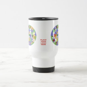 Apoiar a Caneca de viagem Branca da Diversidade Co
