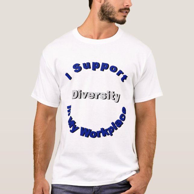 Apoiar a diversidade na minha camiseta do local de (Frente)