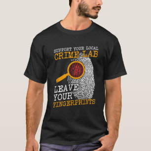 Apoie a Camisa de Ciência Forense de Impressões Di