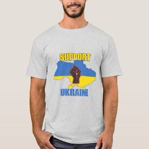 Apoie a Ucrânia - Camiseta Paz & Amor para a Ucrân