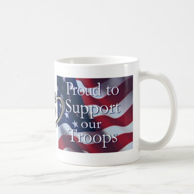 Apoie nossa caneca de café das tropas (Direita)