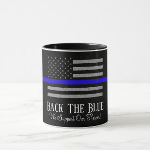 APOIE O AZUL CANECA DE APOIO POLICIAL