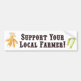 Apoie Seu Agricultor Local! Adesivo de Para-choque